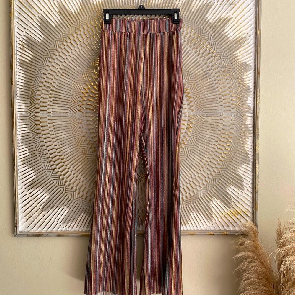 Ontwelfth Shimmer Sparkle Flare Pants S